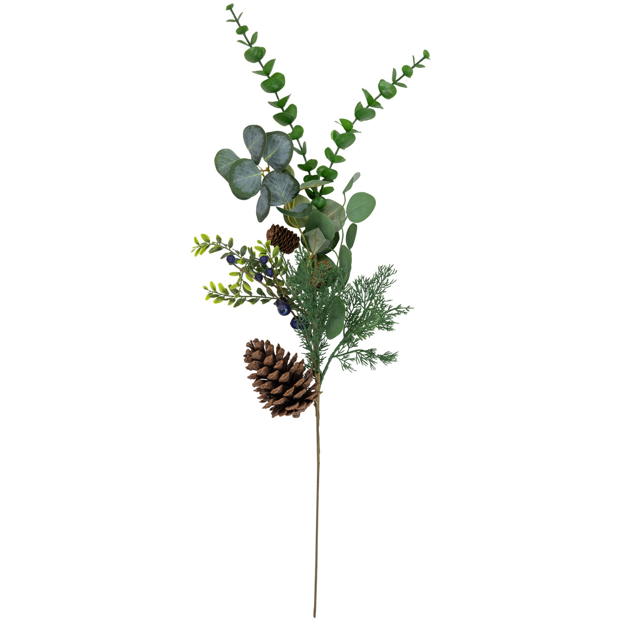 Melrose Set of 2 Pine and Eucalyptus Artificial Christmas Sprays 27