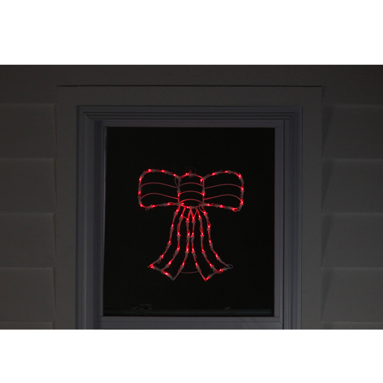 Lighted Bow Window Silhouette Christmas Decoration - 14