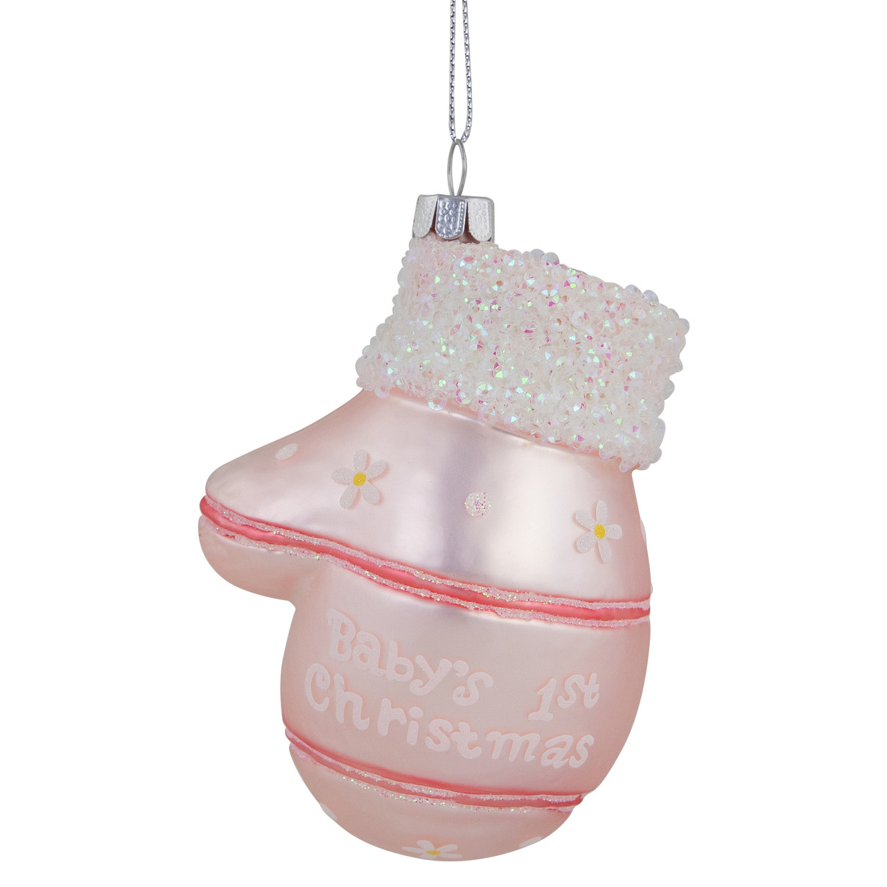 Northlight 21 Light Pink Baby's First Christmas Velveteen Snowmen  Christmas Stocking