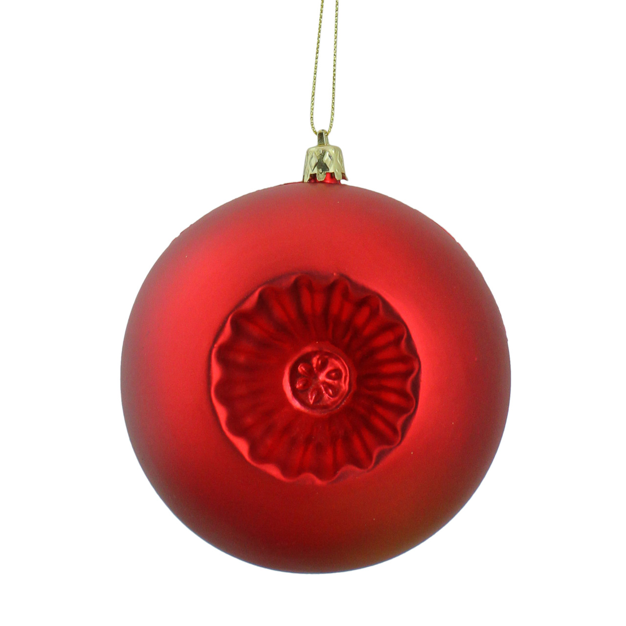 12ct. 4 Shiny Red Hot Shatterproof Plastic Ball Ornaments