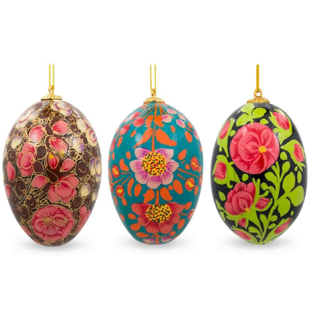 Northlight 6ct Springtime Easter Eggs With Painted Designs 3.25