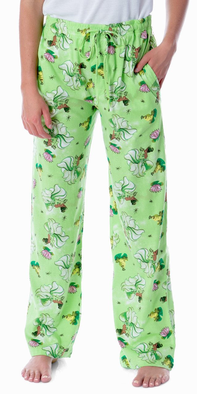 Disney Princess And The Frog Women's Princess Tiana Loungewear Pajama Pants  - 194173054417