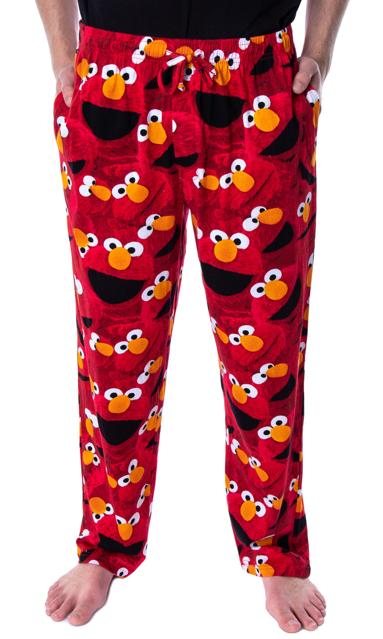 Sesame Street Adult Elmo Expressions Soft Polyester Pajama Pants 2X