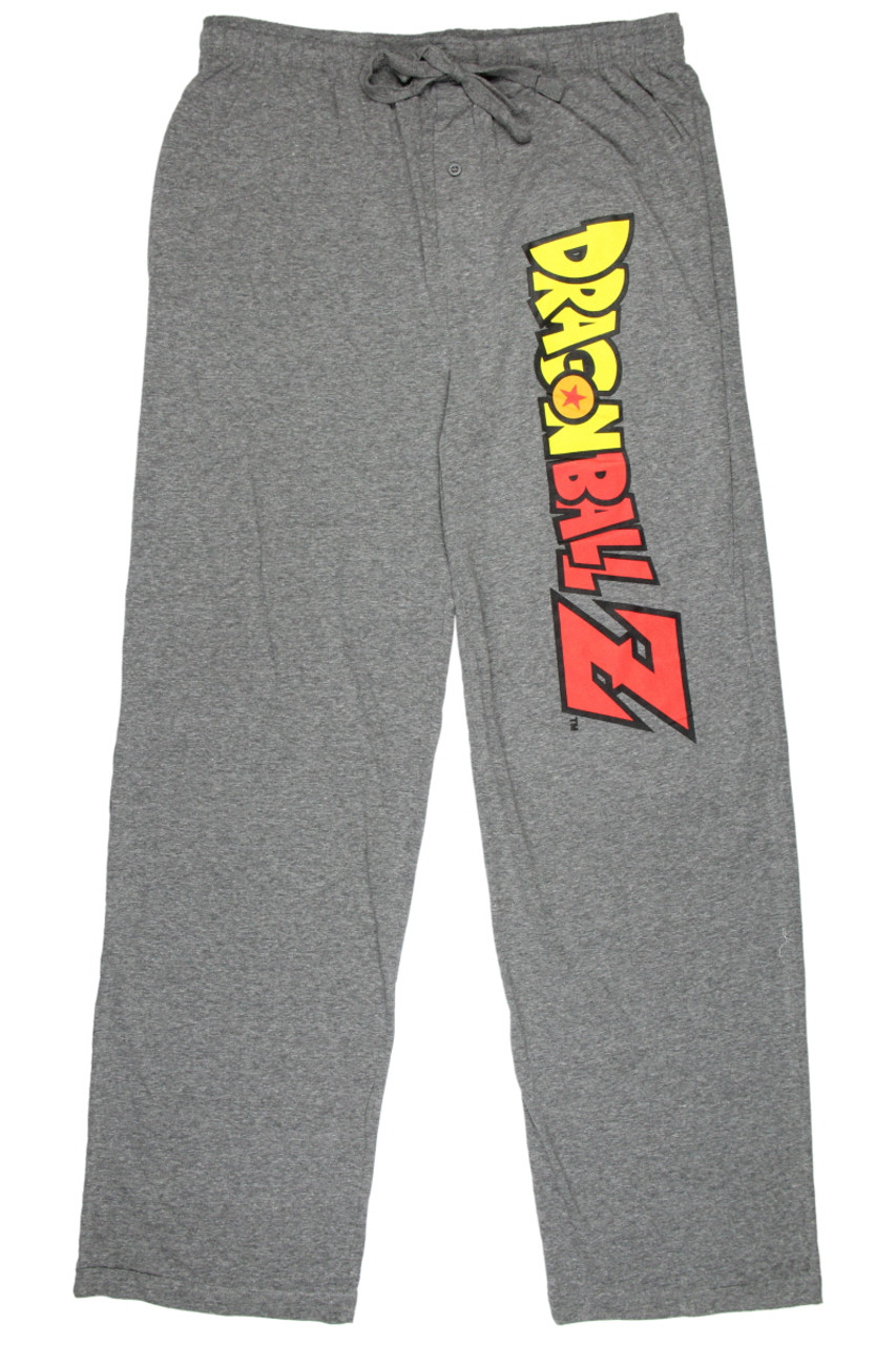 Dragon Ball Z Men s Anime Title Logo Adult Sleep Lounge Pajama