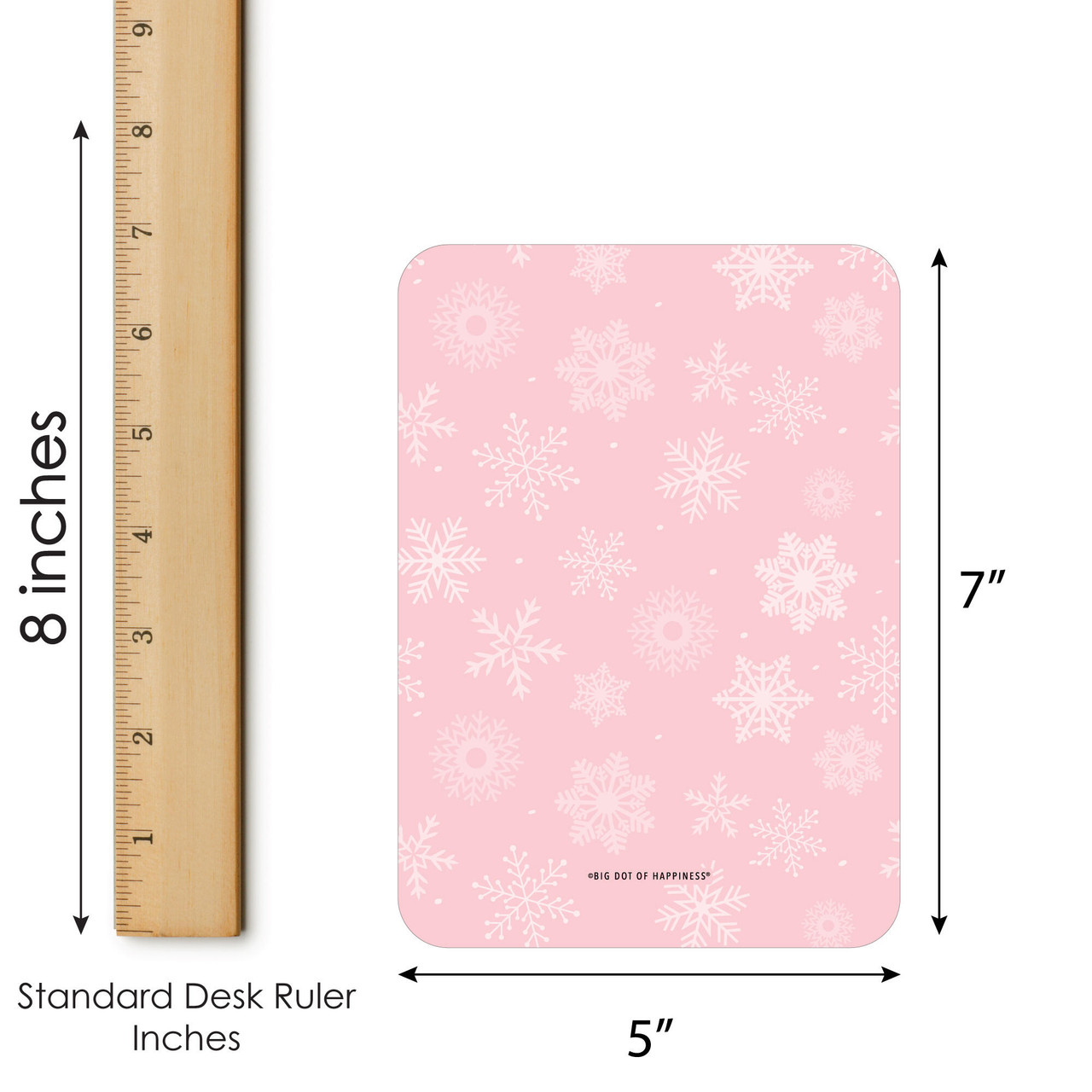 Pink Winter Wonderland - Bingo Cards & Markers Snowflake Party Bingo ...