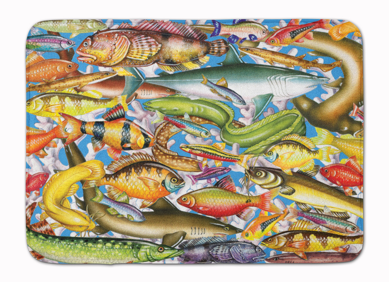 Carolines Treasures Frog Fish Floor Mat 19 x 27 Multicolor 