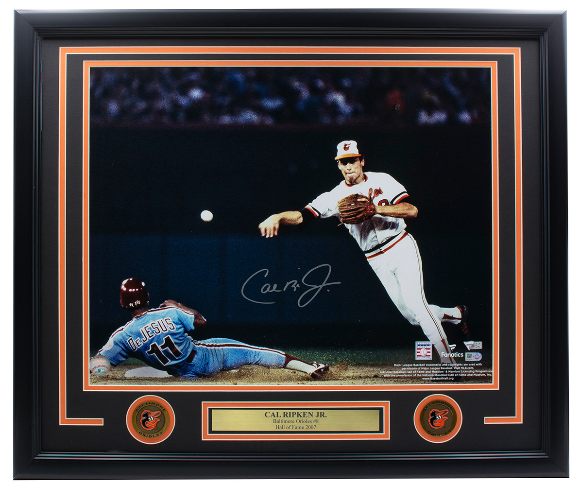 Cal Ripken Jr. Signed Framed 16x20 Baltimore Orioles Photo