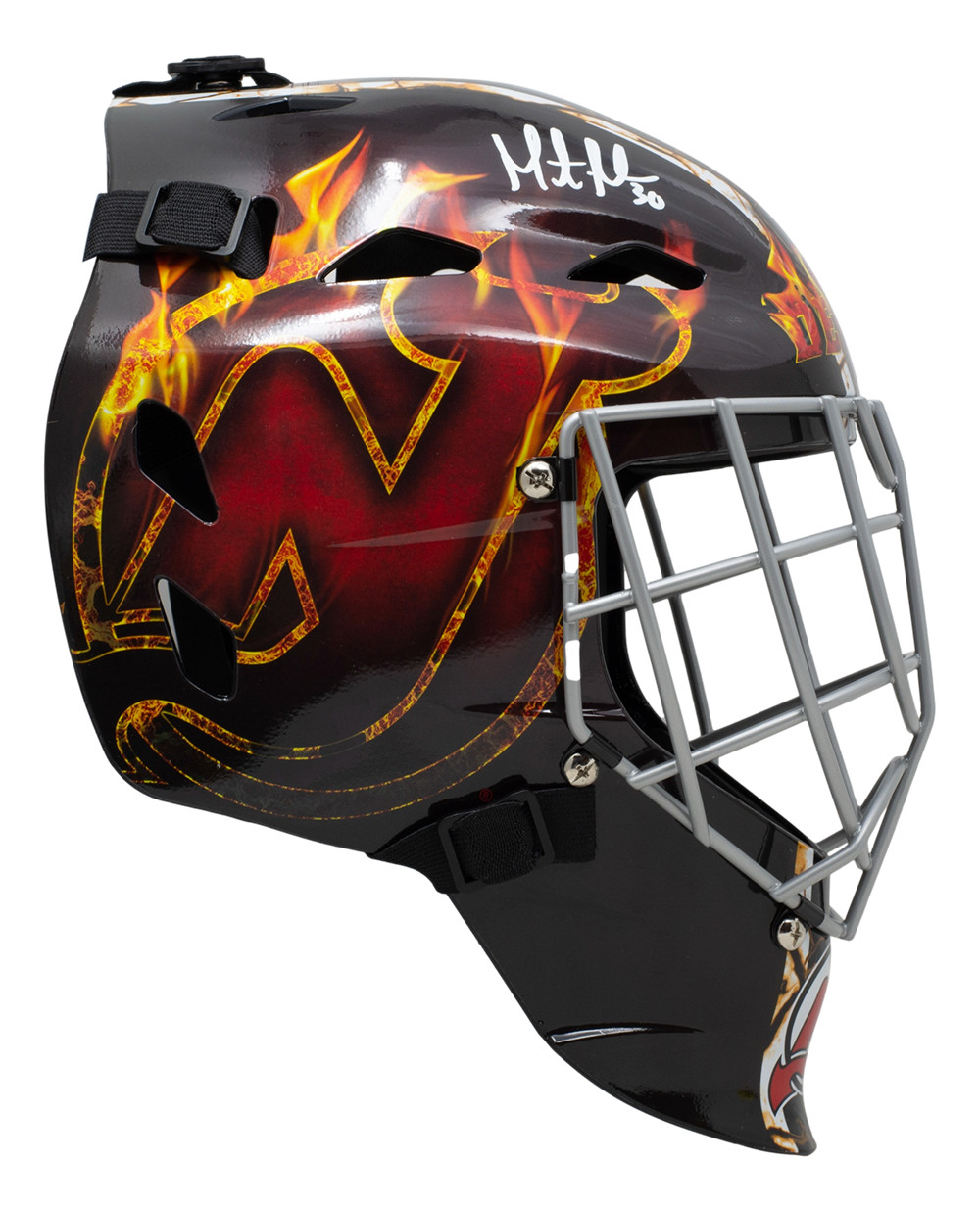 Masque De Gardien New Jersey Devils Taille Réelle - Occasion, Porté