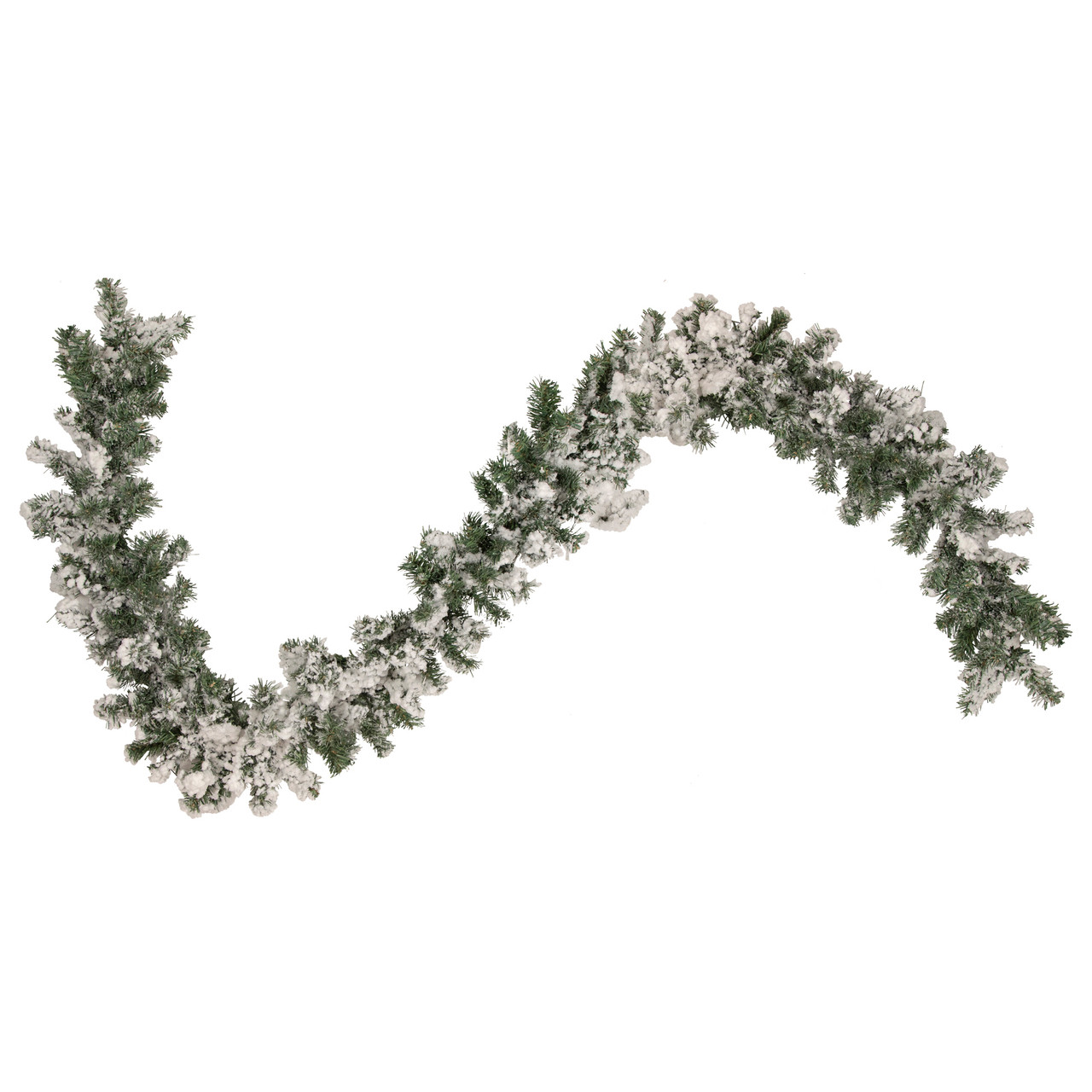 9' x 10 Black Colorado Spruce Artificial Halloween Garland - Unlit