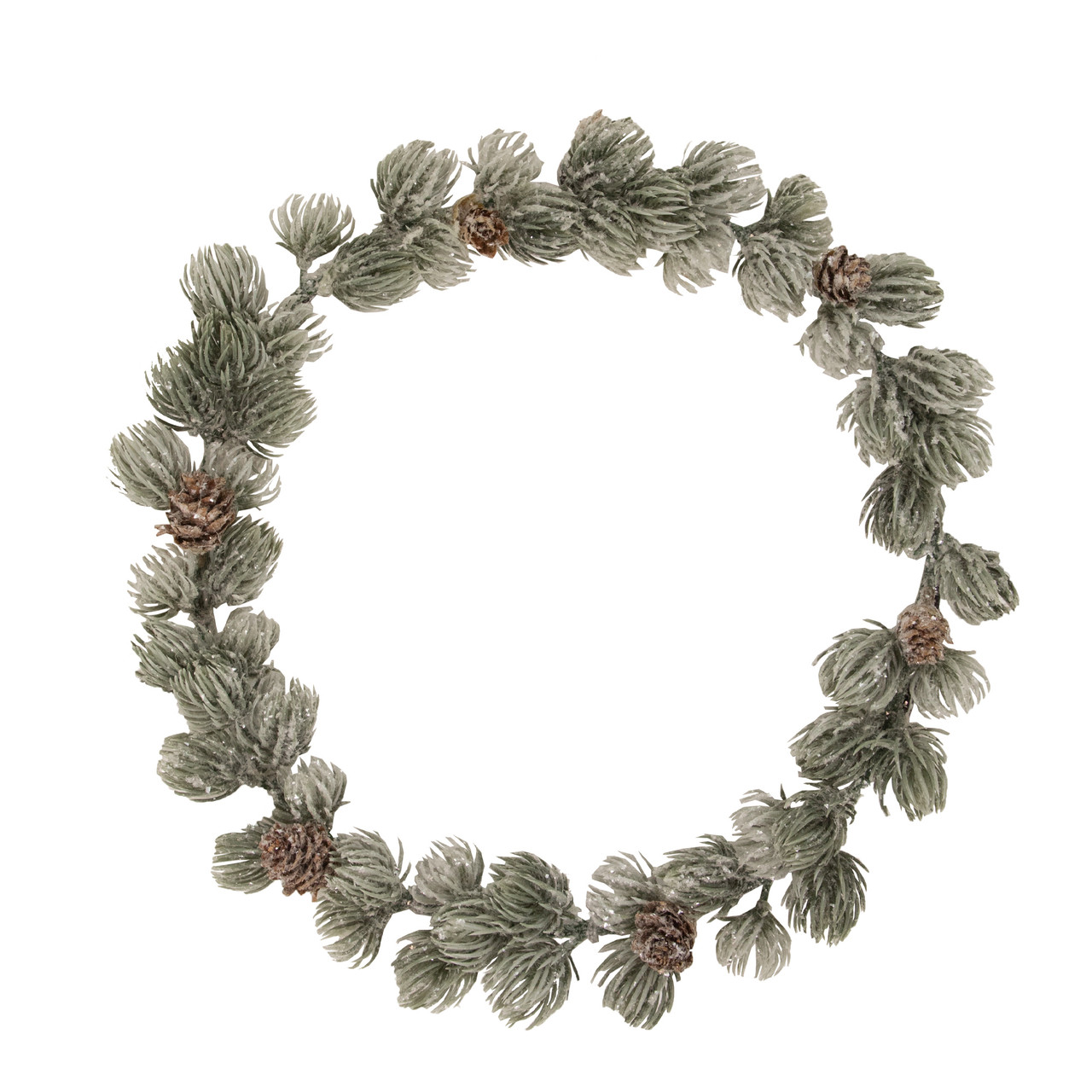 Red Berry & Frosted Pine Cone Wreath 24