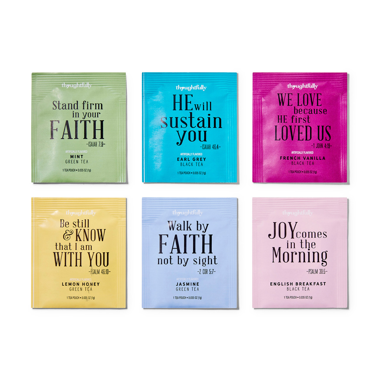 Thoughtfully Gifts, Tea Affirmations Gift Set, Includes 6 Flavors of ...