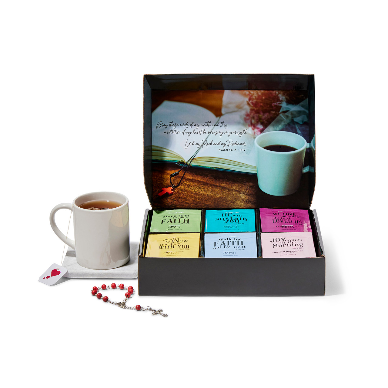 Thoughtfully Gifts, Tea Affirmations Gift Set, Includes 6 Flavors of ...