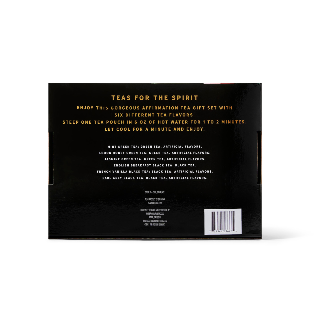 Thoughtfully Gifts, Tea Affirmations Gift Set, Includes 6 Flavors of ...