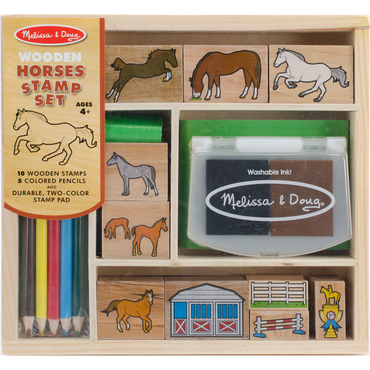 Wooden Stamp SetHorses