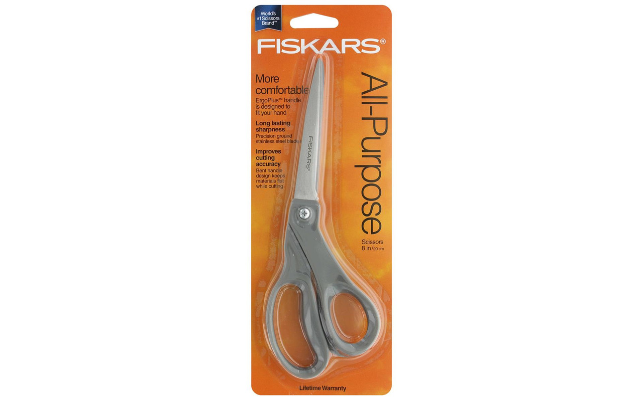 Fiskars® 8 Gray Performance Bent Scissor