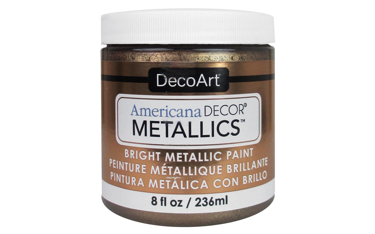 DecoArt Americana Metallic Farbe Im Glas – Champagner & Gold Für Kreative Deko-Projekte