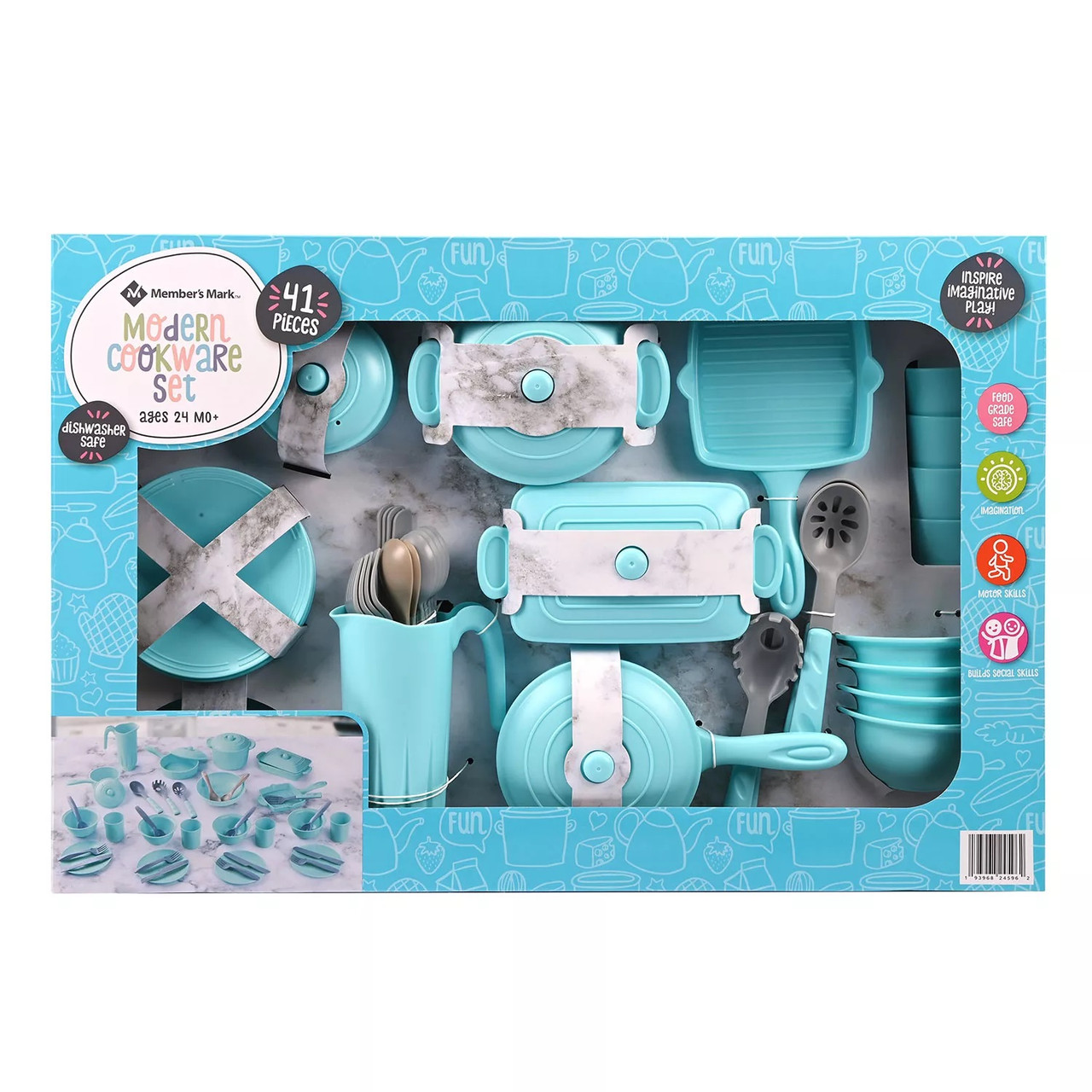 Member's Mark Modern Cookware Set - Blue