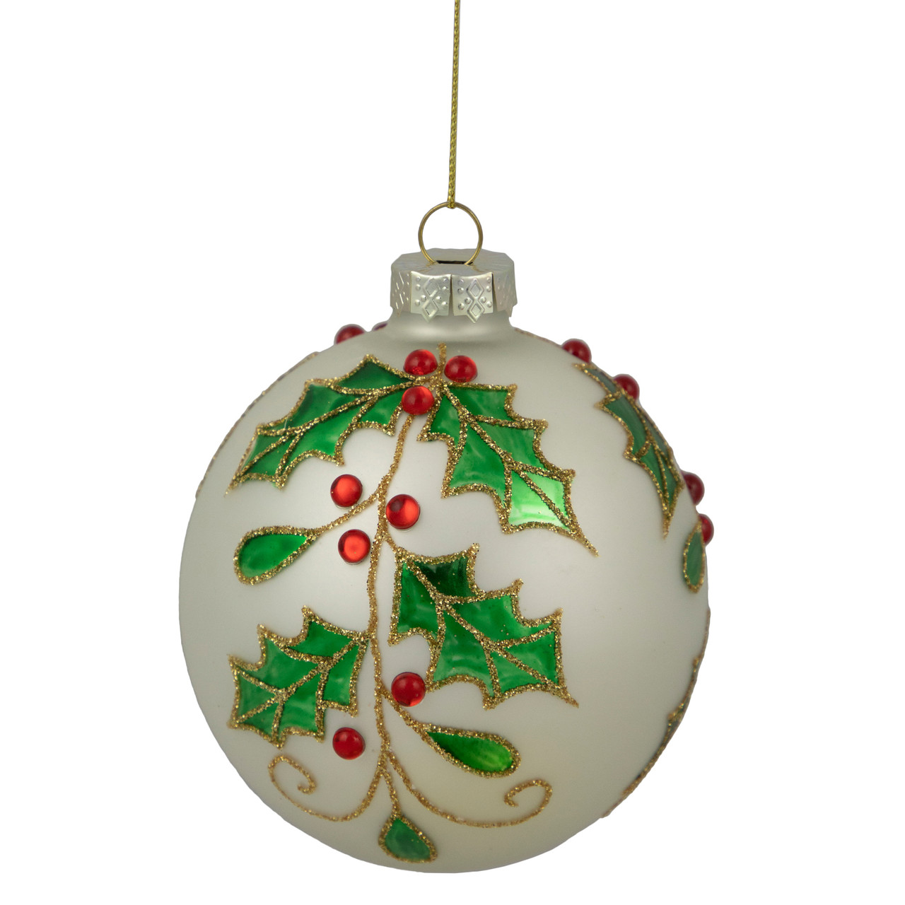 Northlight 4.5 in. Clear Glass Merry Christmas Glass Ball Ornament