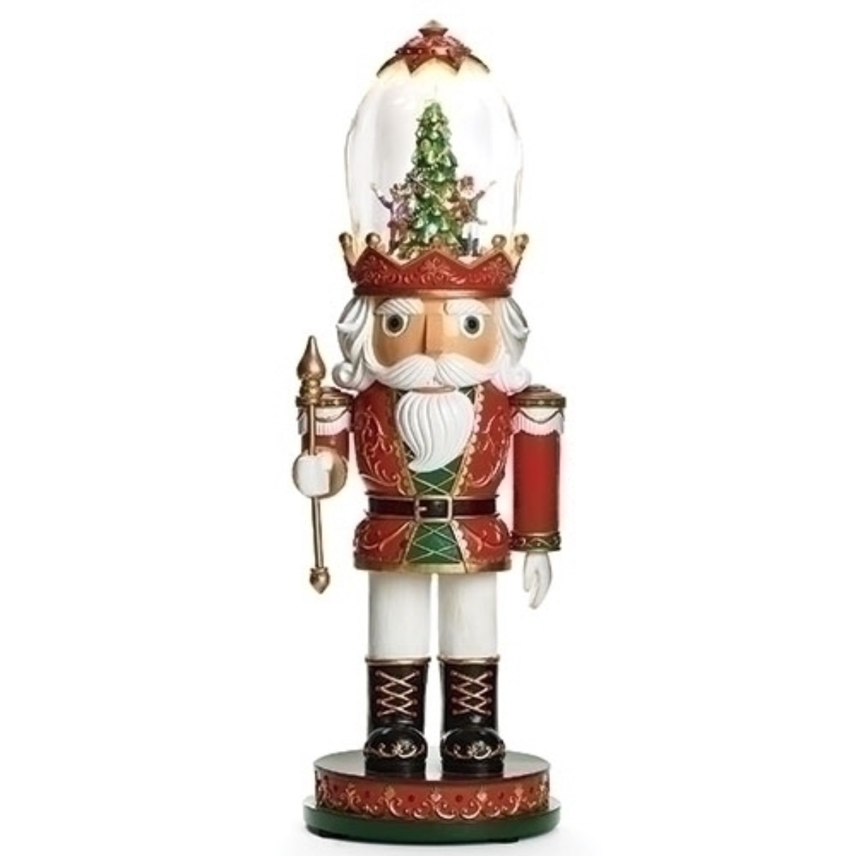 Roman 15.5" LED Lighted Musical Gingerbread Nutcracker Christmas Tabletop Decor - Thumbnail 4