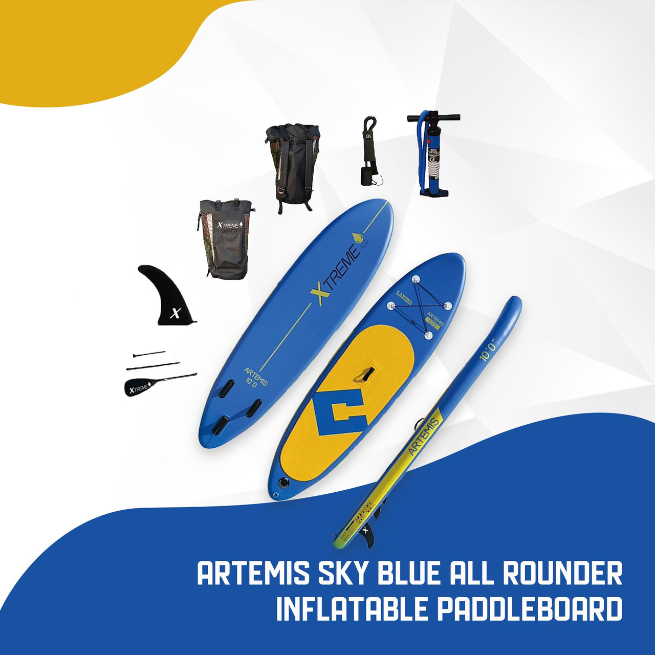 Artemis Inflatble Artemis Sky Blue All Rounder Inflatable Paddleboard