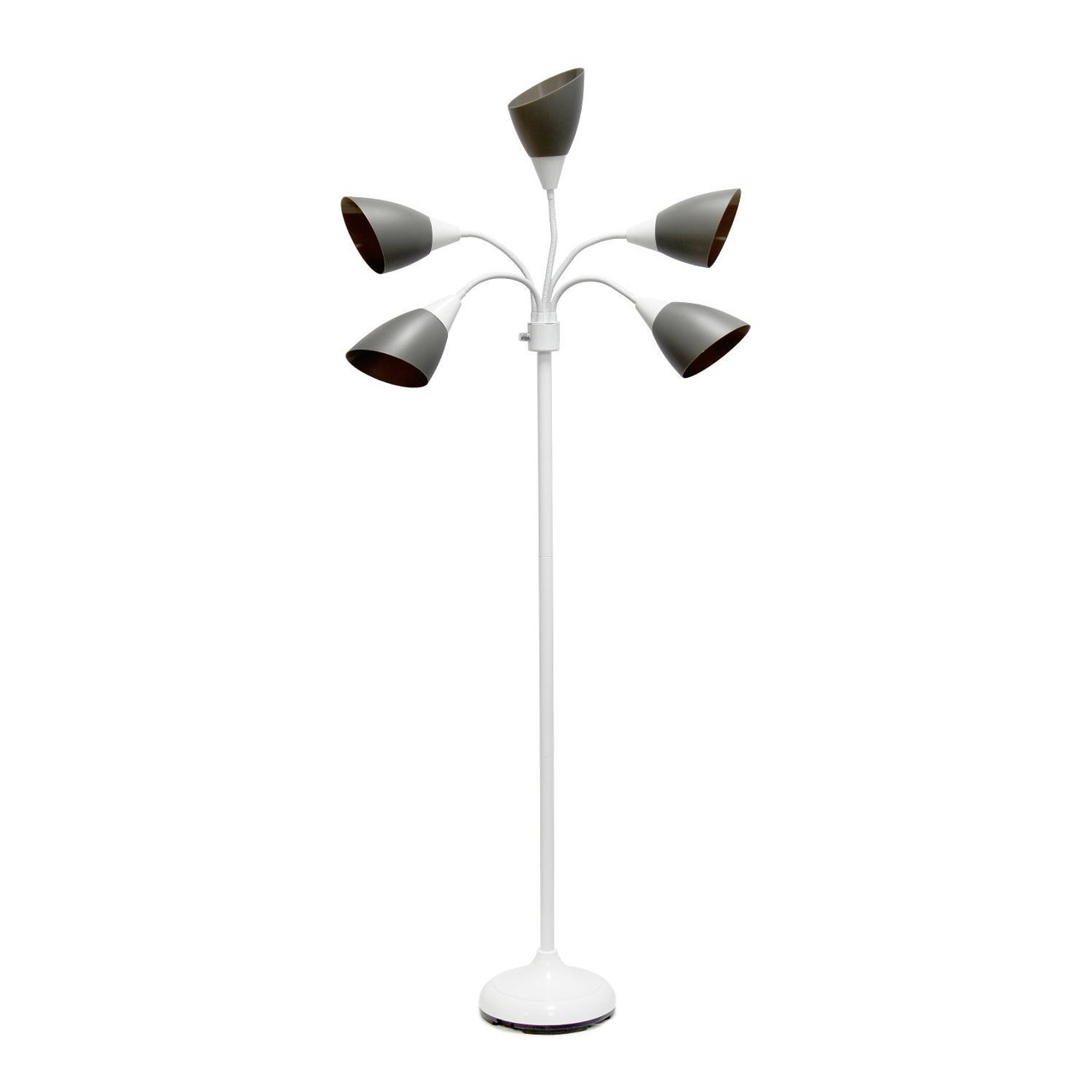 What a fun and trendy floor lamp this is! With a tall sturdy base