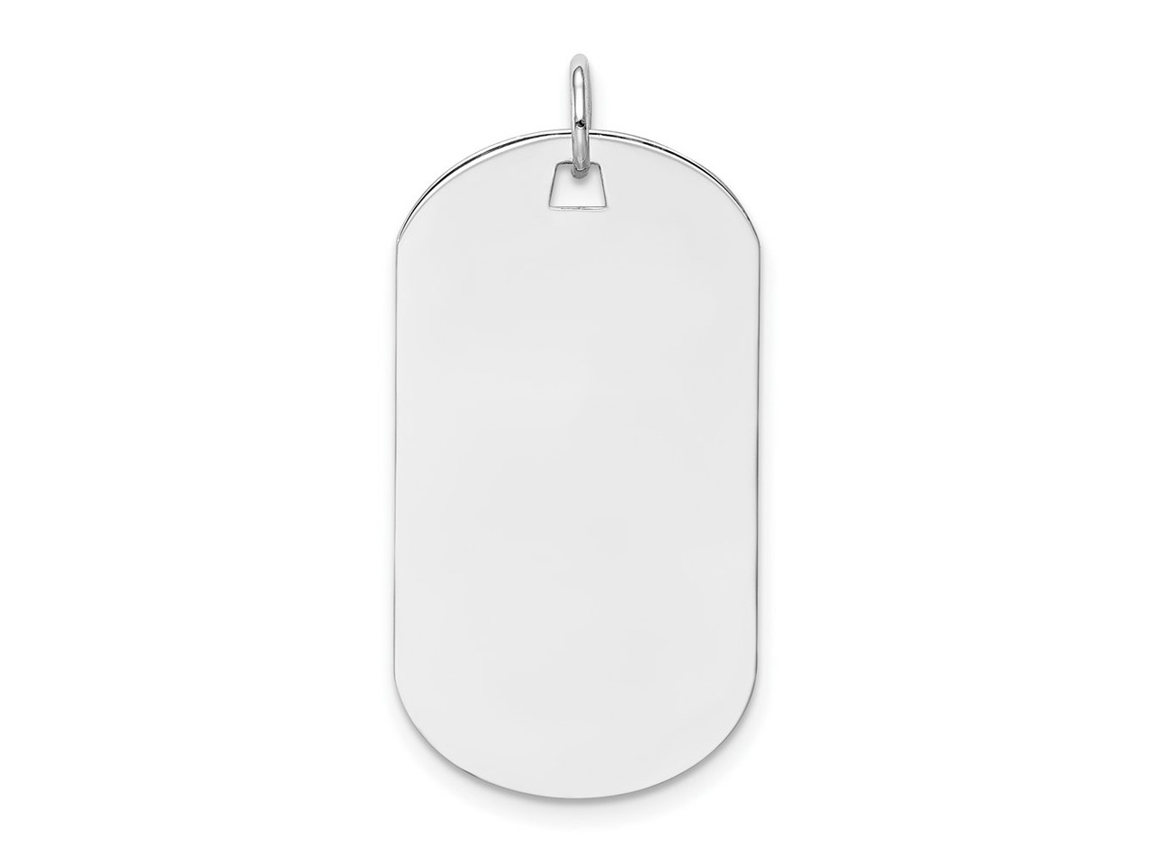 Clockwork 18-Karat White Gold Full Diamond Dog Tag