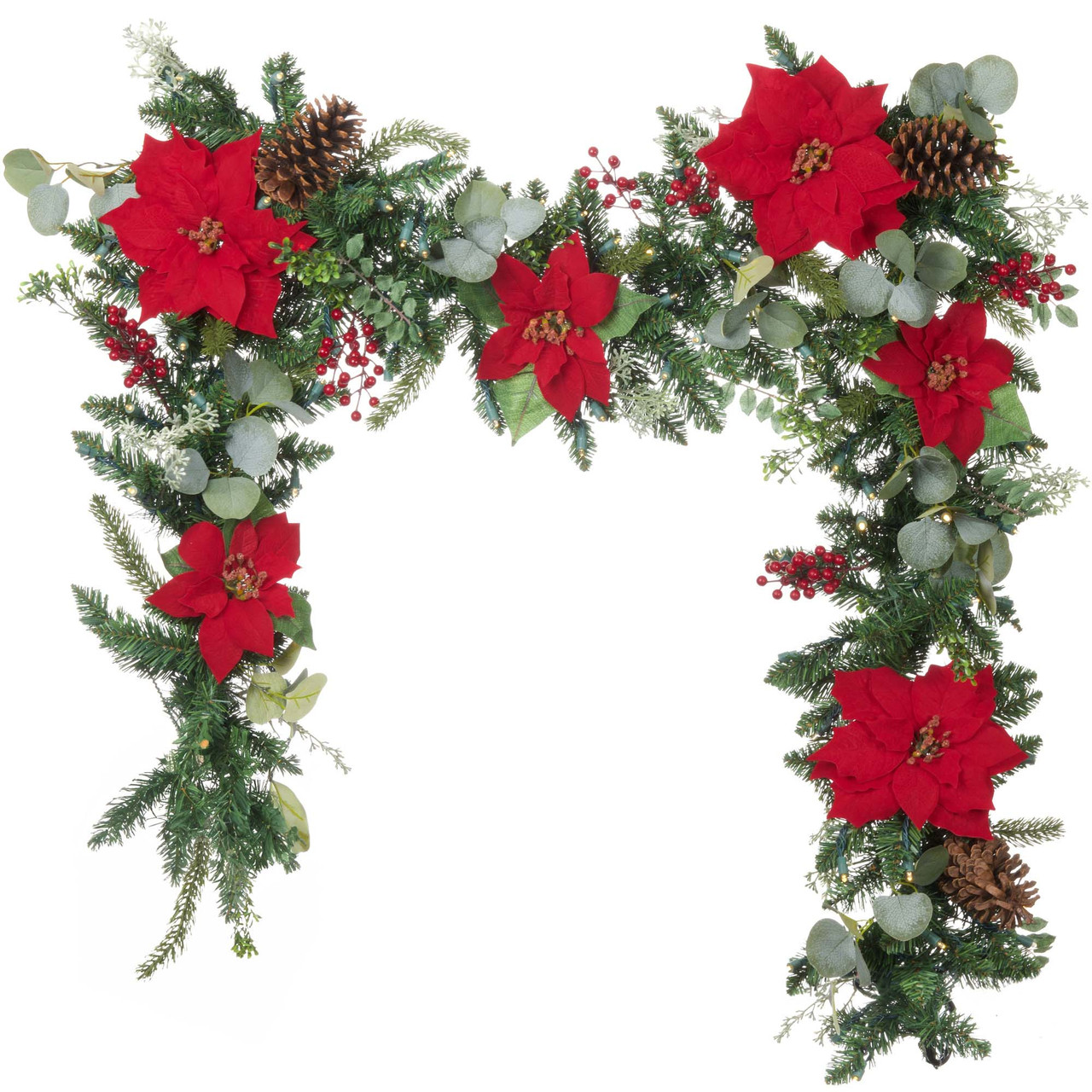Kurt Adler Christmas Garland | Beaded Silver and Iridescent Garland for  Christmas Tree (Gold Two Pack)