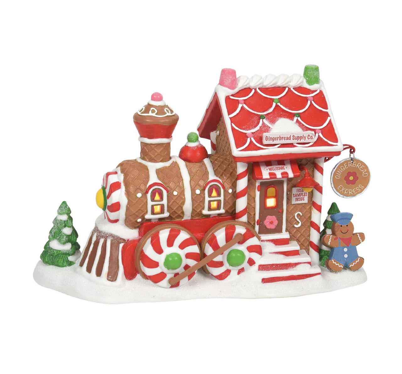 Department 56 Lighted Christmas Gingerbread Supply Company #6011413  Christmas