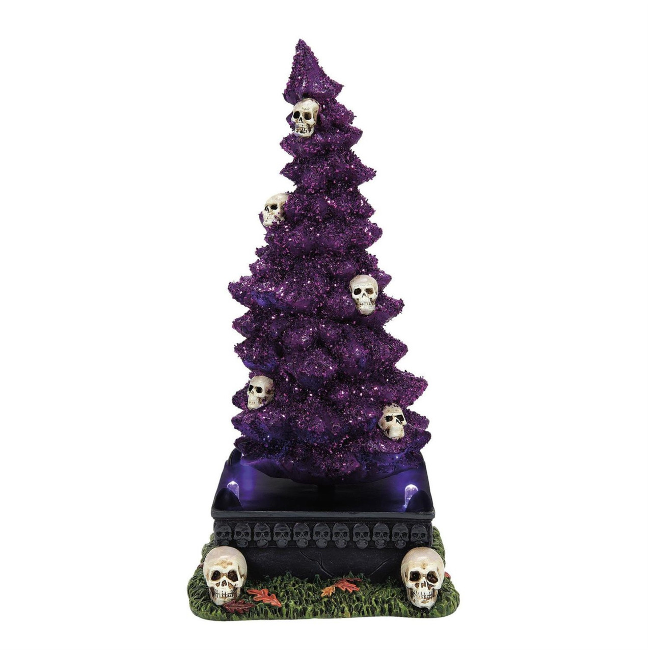 Department 56 Village Halloween Animated Haunted Skull Tree - Thumbnail 2