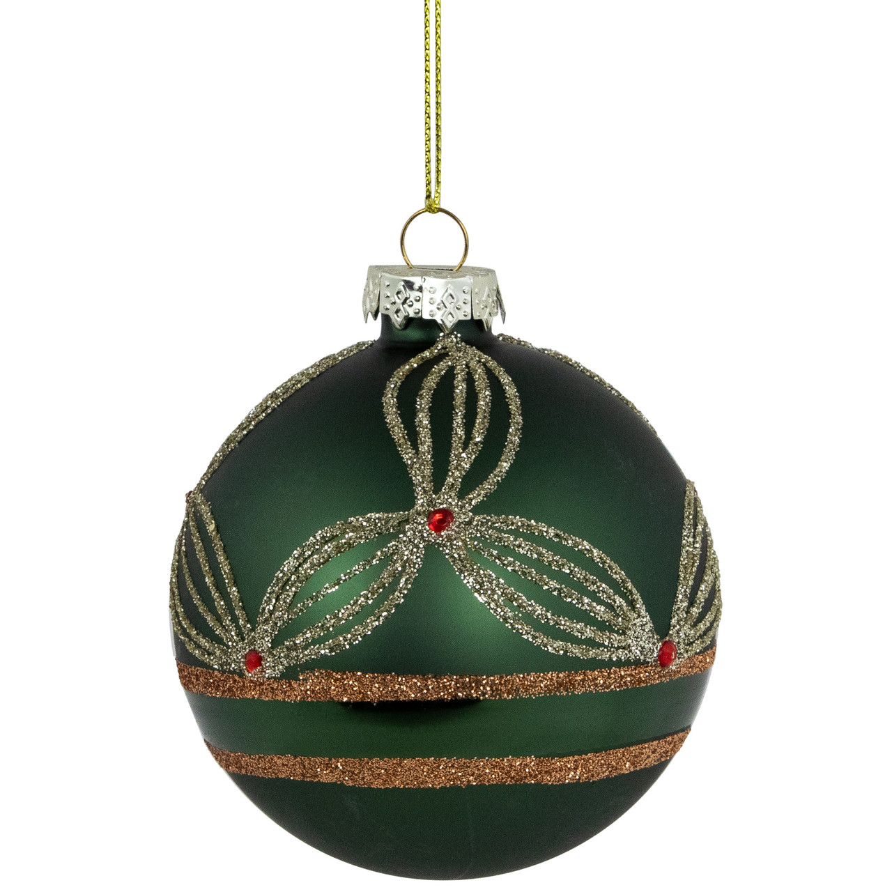 3.25 inch Lime Green Furry Ornament Ball