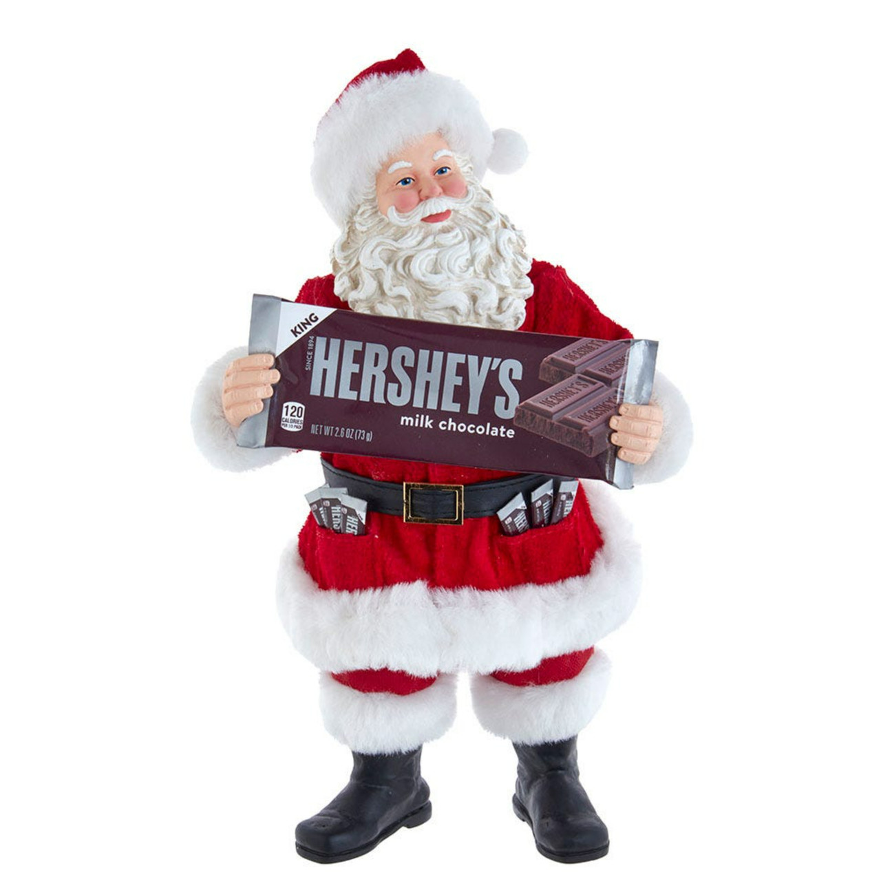 HERSHEY'S サンタクロース置物 10インチ Santa with Hershey's