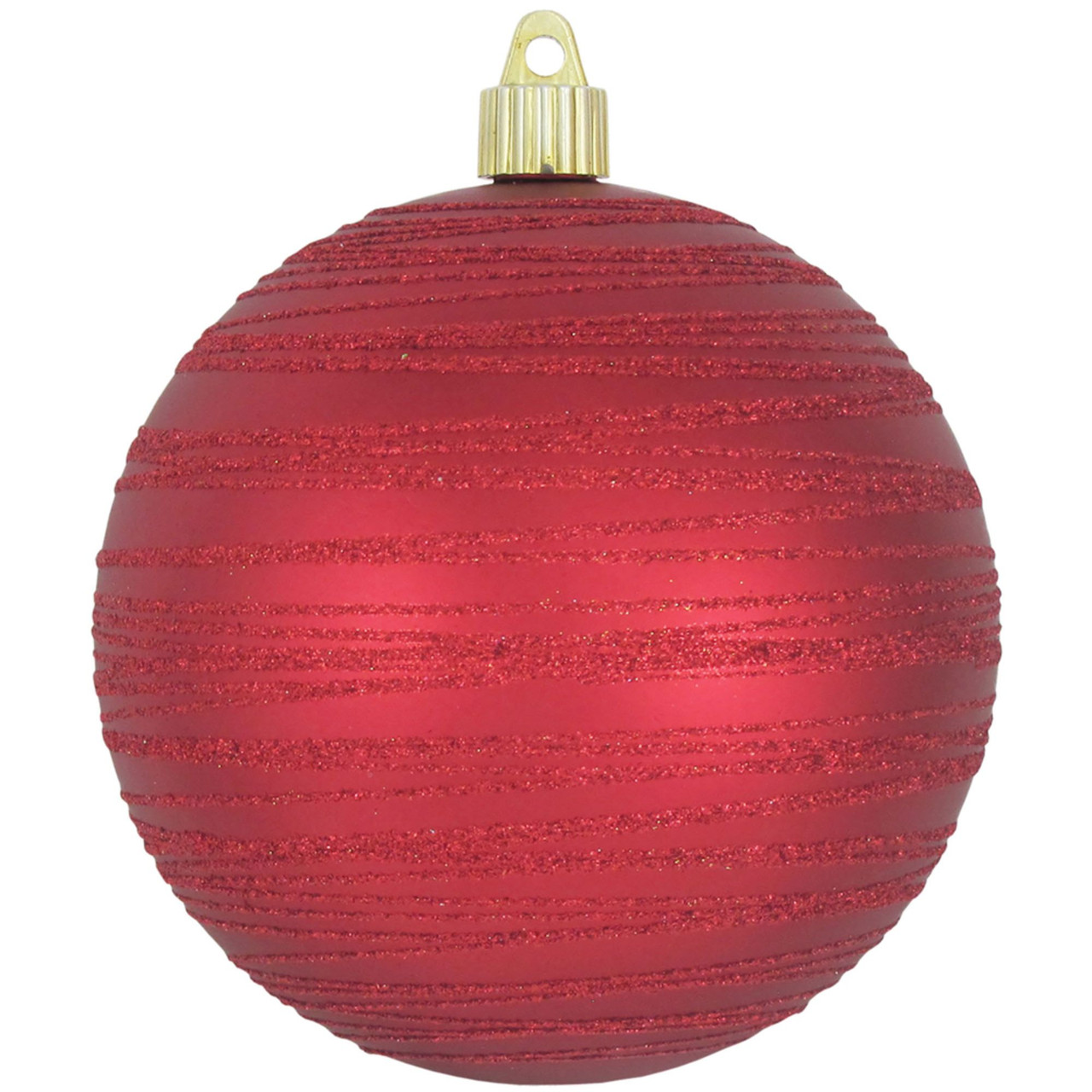 Alert Red Shatterproof Christmas Long Drop Ornament 12.5 inch (320mm)