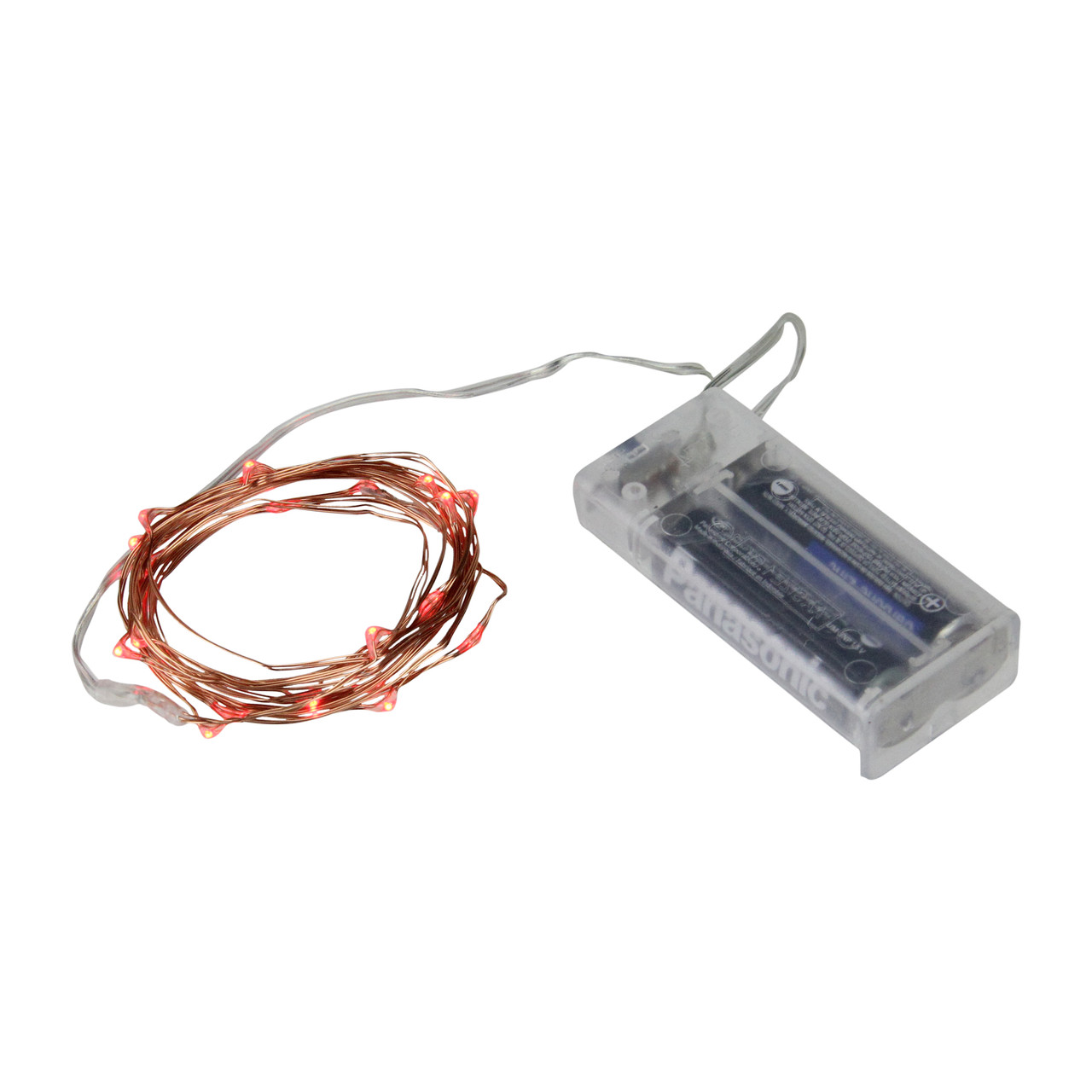 battery operated red string lights