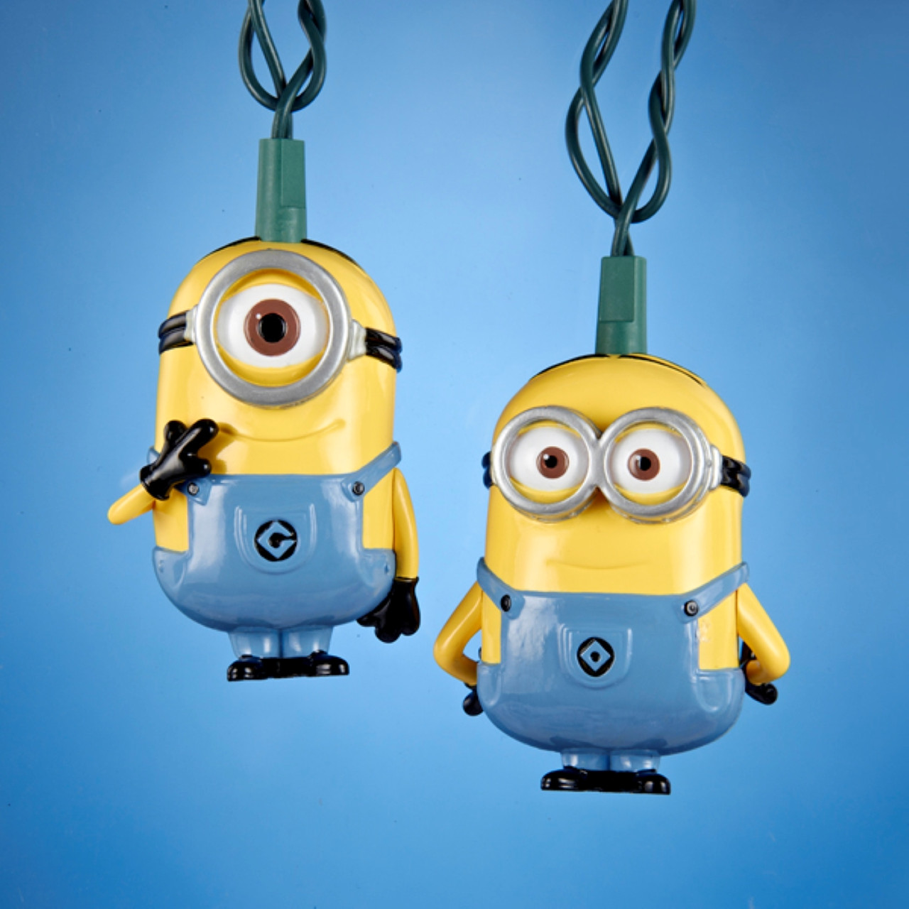 Despicable Me Minions Christmas Light Set - Clear - 9' Green Wire