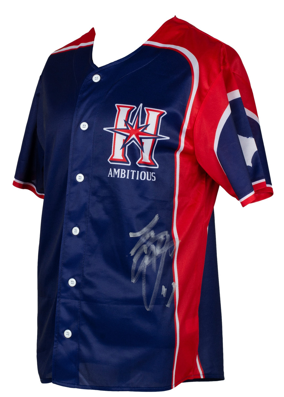 Shohei Ohtani Signed Hokkaido Fighters Blue Baseball Jersey BAS