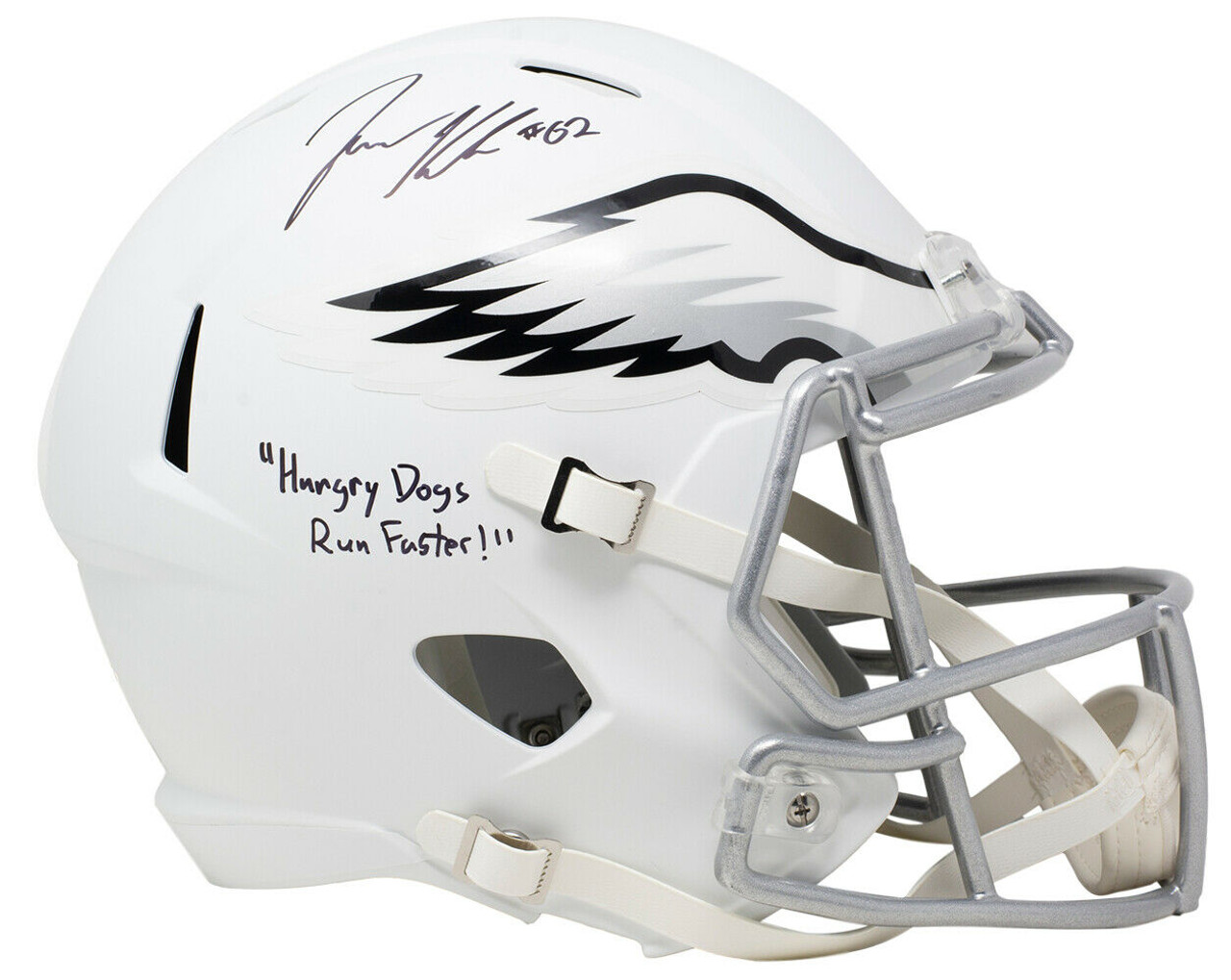 Jason Kelce Signed Eagles Speed Mini Helmet (JSA)