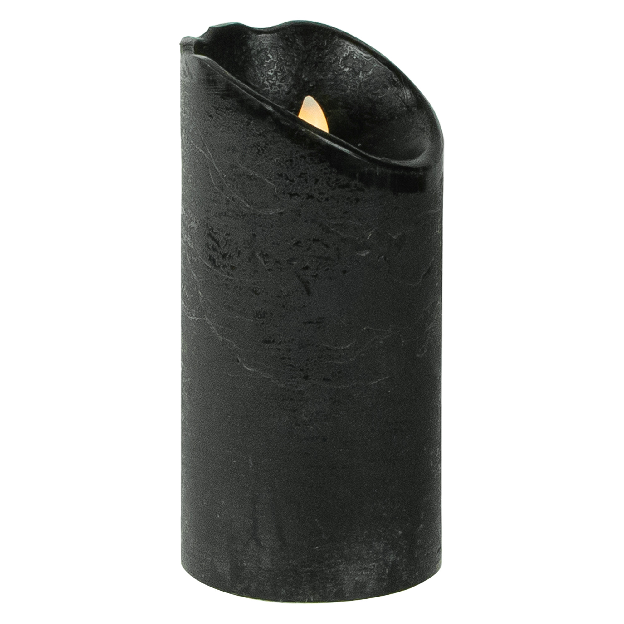 6" Black LED Battery Operated Flameless Halloween Candle Christmas