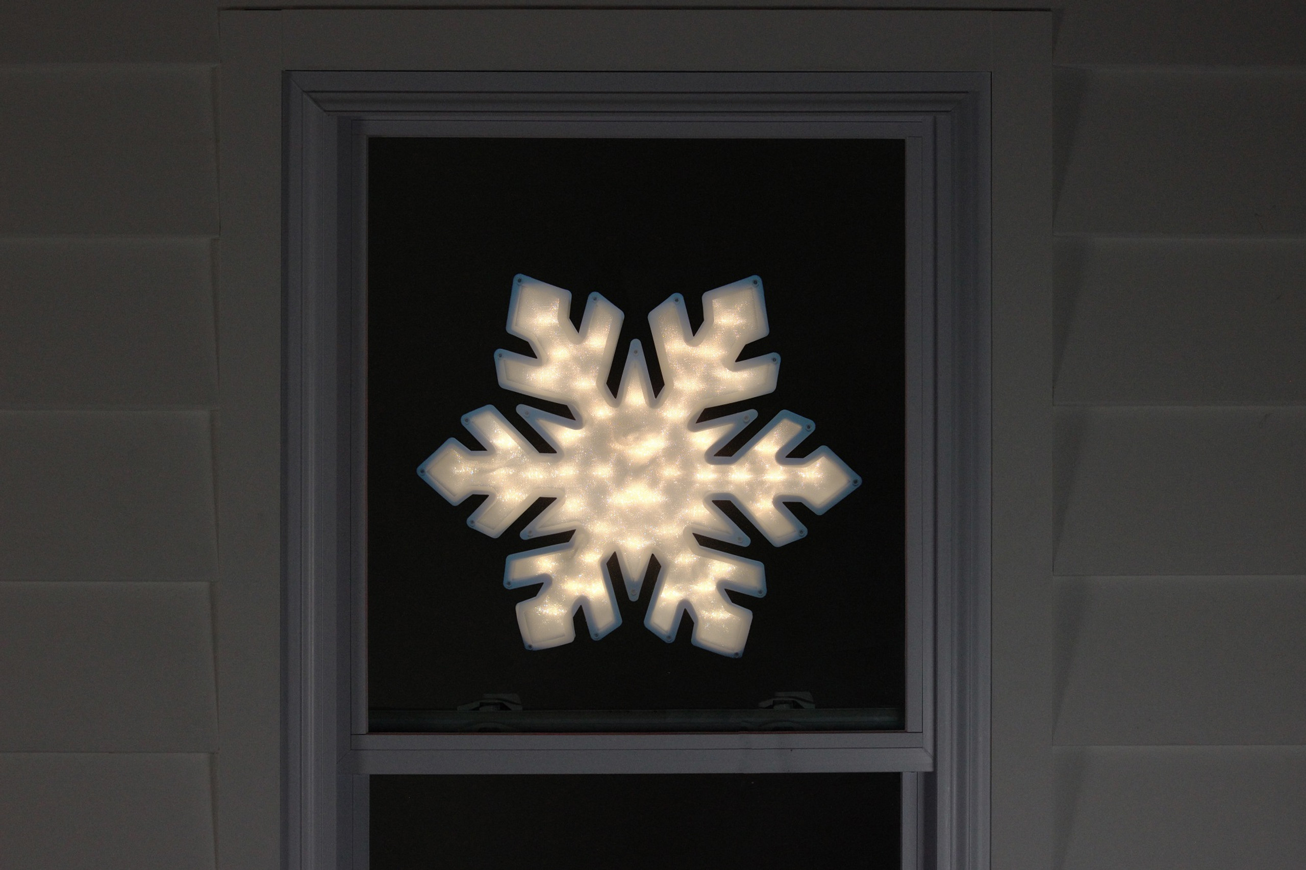 20 Lighted Snowflake Christmas Window Silhouette Decoration Christmas