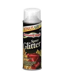 Decorating Magic Silver Glitter Christmas Spray - 6 Ounces