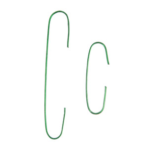 200-Count Home Decoration and Gift Collections Green Ornament Hooks 2.5"