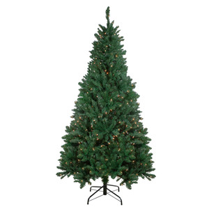 6.5 Ft Pre-Lit Ravenna Pine Artificial Christmas Tree - Warm White LED Lights
