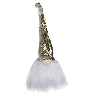 Elf Gnome with Sequin Hat Christmas Figure - 12"
