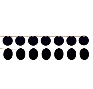 Chalkboard and Jute Rope Christmas Garland -  6' x 5" - Unlit - Set of 2