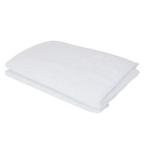 White Glittered Soft Plush Buffalo Artificial Christmas Snow Drape 36" x 60"