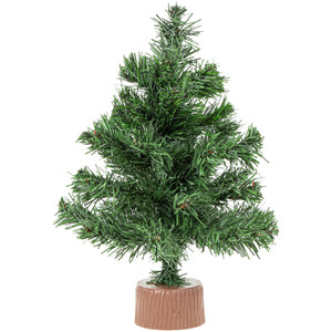 12" Mini Pine Full Artificial Christmas Tree, Unlit
