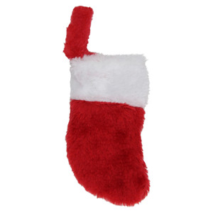 6" Red and White Traditional Cuff Mini Christmas Stocking