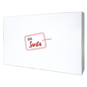 Pack of 6 White Assorted Christmas Holiday Gift Boxes