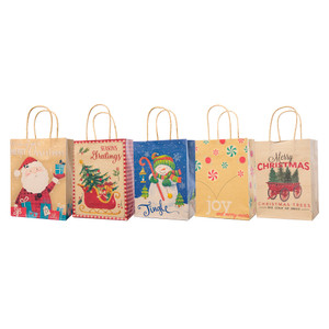 Pack of 15 Assorted Medium Christmas Gift Bags with Handle