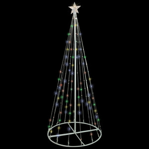 6' LED Color Changing Multiple Function Outdoor Show Cone Tree