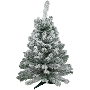 3' Heavily Flocked Madison Pine Medium Artificial Christmas Tree, Unlit